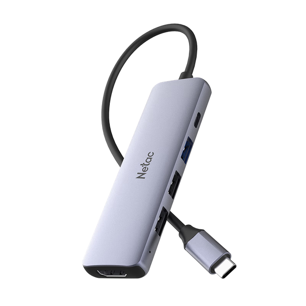 Док-станція розширення Netac Type-C, концентратор USB-C, конвертер HDMI, адаптер 4K, швидка зарядка PD, сумісний з ноутбуками Lenovo, Huawei, iPad, універсальний WF13 - зображення 9