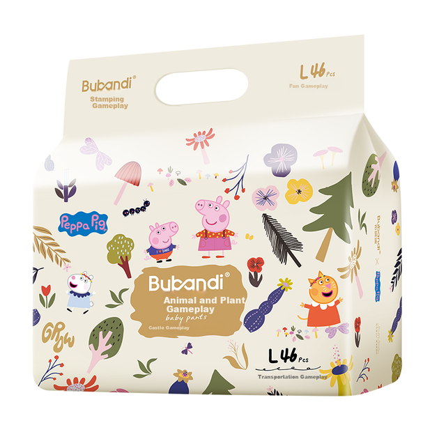 Підгузки Bubandi Peppa Pig Zhenxin Thin Pro Pull-Up, 92 шт., дитячі, з шовкового протеїну, ультратонкі та дихаючі - Фото 6 Підгузки Bubandi Peppa Pig Zhenxin Thin Pro Pull-Up, 92 шт., дитячі, з шовкового протеїну, ультратонкі та дихаючі - изображение 6