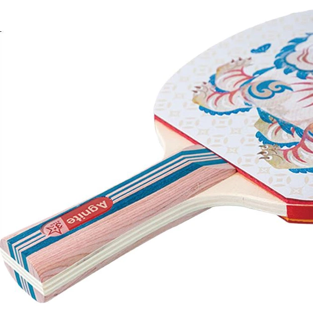 Ракетка для настольного тенниса Deli & Angnate 3 звезды, хват перо - изображение 3