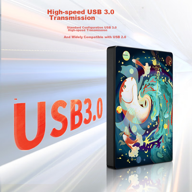 Портативний жорсткий диск SEAGATE, 2 ТБ, USB 3.0, 2,5-дюймовий, механічний жорсткий диск, високошвидкісний, подарунковий, зовнішній накопичувач, послуга відновлення даних, індивідуальний дизайн Lucky Koi - Фото 9 Портативний жорсткий диск SEAGATE, 2 ТБ, USB 3.0, 2,5-дюймовий, механічний жорсткий диск, високошвидкісний, подарунковий, зовнішній накопичувач, послуга відновлення даних, індивідуальний дизайн Lucky Koi - зображення 9