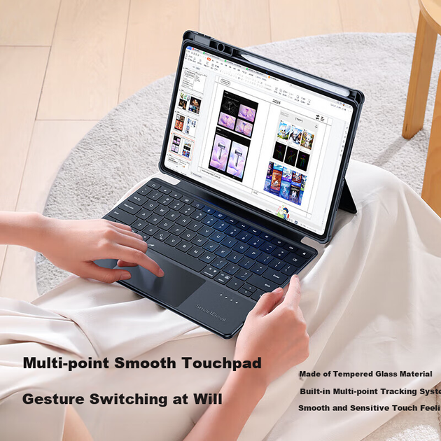 Чохол-клавіатура для планшета Huawei MatePad Pro 12.2 2025/2024 SmartDevil Black - Фото 5 Чохол-клавіатура для планшета Huawei MatePad Pro 12.2 2025/2024 SmartDevil Black - зображення 5