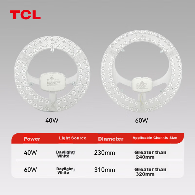 Панель TCL Lighting світлодіодна на магнітах для стельового світильника, 40 Вт, нейтральний білий - зображення 4