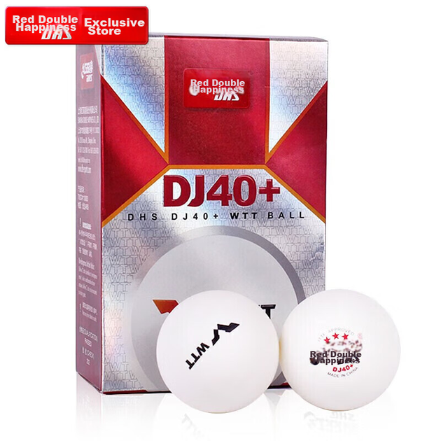 Мячи для настольного тенниса DHS Saitop DJ40+ трехзвездочные ITTF WTT, белые, 6 шт - изображение 4