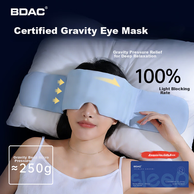 Маска для сна BDAC Gravity из ice silk светонепроницаемая - изображение 4