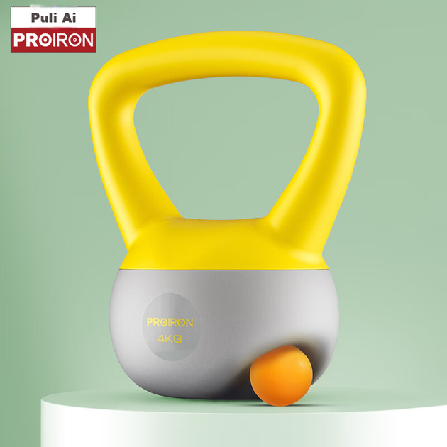 PROIRON Пулі'ай М'яка гиря, чоловіча та жіноча фітнес-гиря з м'яким дном, стійка до падіння, 4 кг - Фото 5 PROIRON Пулі'ай М'яка гиря, чоловіча та жіноча фітнес-гиря з м'яким дном, стійка до падіння, 4 кг - изображение 5