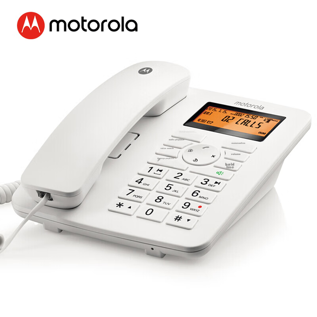 Телефон Motorola CT111C дротовий з диктофоном на 16 ГБ, білий - Фото 12 Телефон Motorola CT111C дротовий з диктофоном на 16 ГБ, білий - зображення 12
