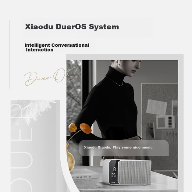 Портативная колонка Xiaodu Smart Speaker Mate Grey - изображение 6