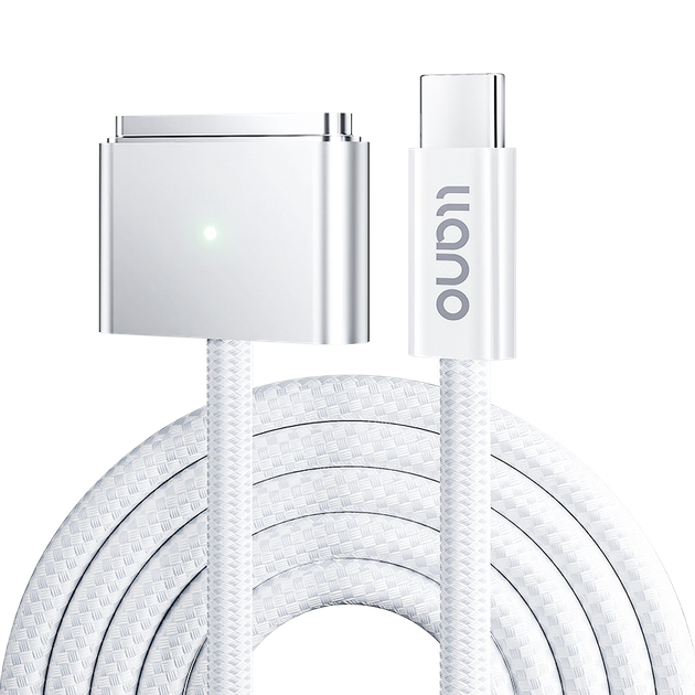Кабель зарядный Llano MagSafe 3 140 Вт для MacBook Pro A2442/A2681, 2 м - Фото 4 Кабель зарядный Llano MagSafe 3 140 Вт для MacBook Pro A2442/A2681, 2 м - изображение 4