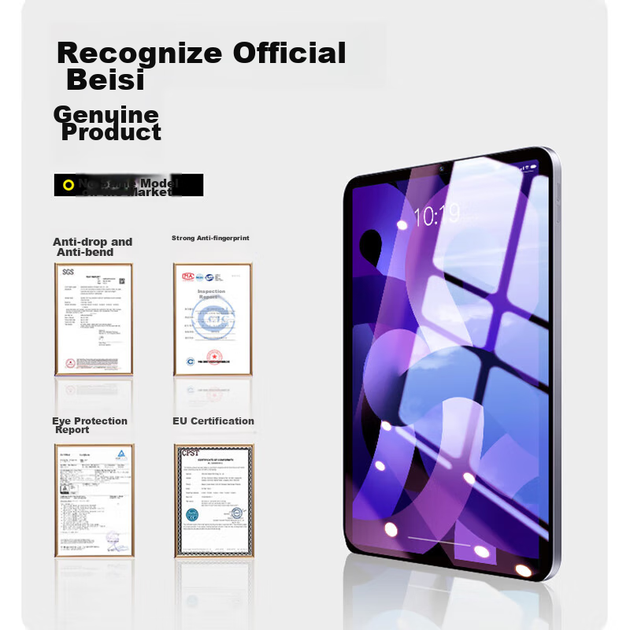 Защитная пленка BASEUS из закаленного стекла для iPad Air 8/7/6, с фильтром синего света, версия 2026 года, для планшетов Apple 11 дюймов - изображение 10