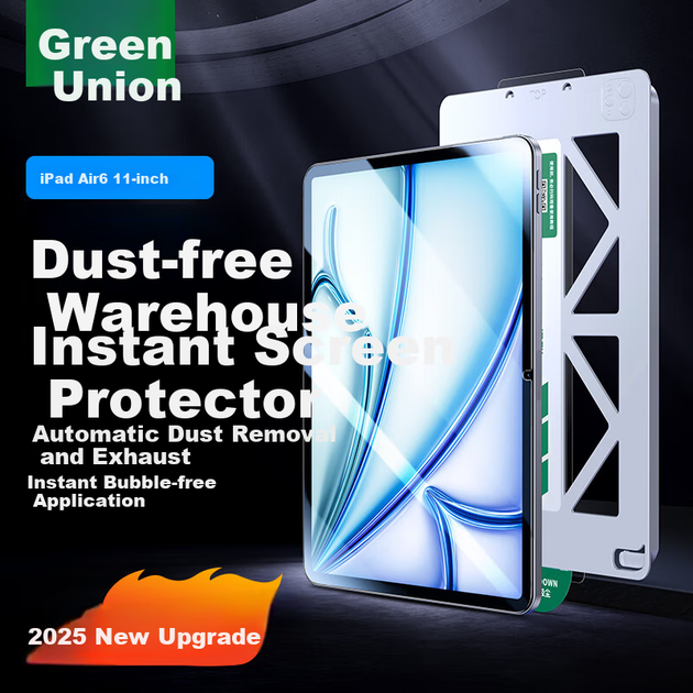 Защитная пленка из закаленного стекла UGREEN для iPad Air 8/7/6, Air 11 дюймов, чип M4, модель 2026, не пропускает пыль, обеспечивает высокое разрешение и легко наносится. - Фото 4 Защитная пленка из закаленного стекла UGREEN для iPad Air 8/7/6, Air 11 дюймов, чип M4, модель 2026, не пропускает пыль, обеспечивает высокое разрешение и легко наносится. - изображение 4