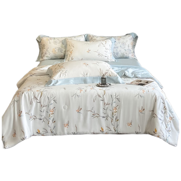 Літня ковдра MUJI 60S Lyocell Tencel, подвійна, яку можна прати, охолоджувальна, з льодяним шовком, з кондиціонером, 200*230 см - Фото 4 Літня ковдра MUJI 60S Lyocell Tencel, подвійна, яку можна прати, охолоджувальна, з льодяним шовком, з кондиціонером, 200*230 см - зображення 4