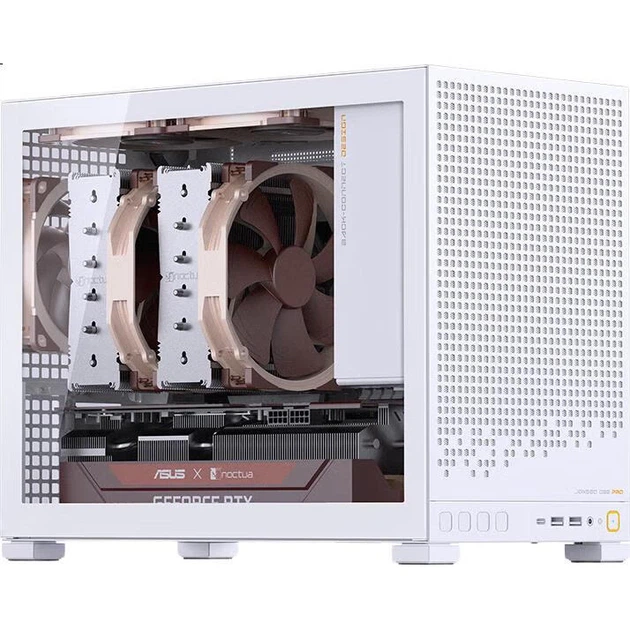 Корпус JONSBO D32 PRO M-ATX компактный с поддержкой радиатора 240 мм, белый - изображение 2
