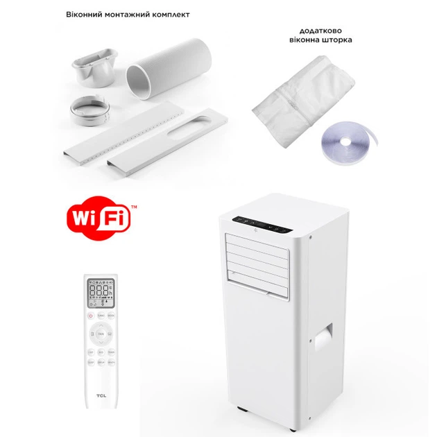 Мобильный кондиционер TCL TAC-07CPB/PSLWS WI-FI (до 20 м2) - изображение 5