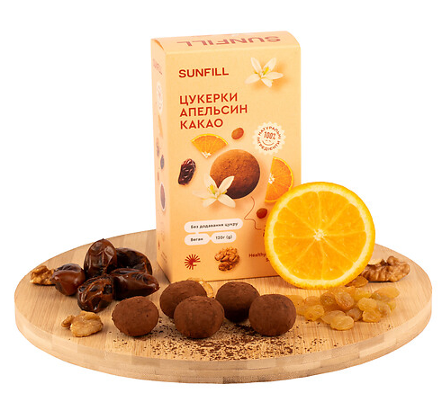 Цукерки з апельсином Sunfill 120 г - изображение 2