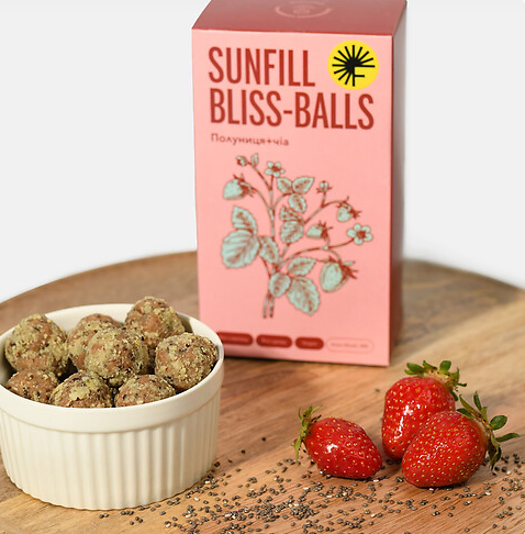 Цукерки «Полуниця-чіа» Sunfill 135 г - изображение 2