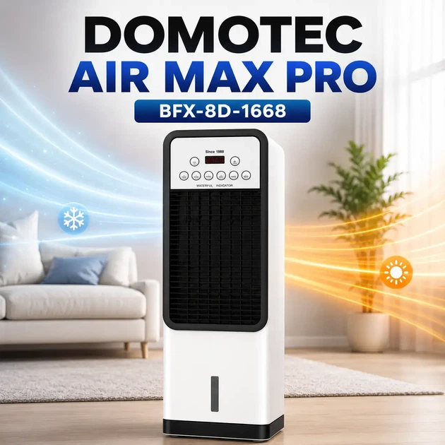 Портативный кондиционер Germatic Air Max Pro BFX-8D-1668 2в1 напольный охладитель с обогревом - изображение 2
