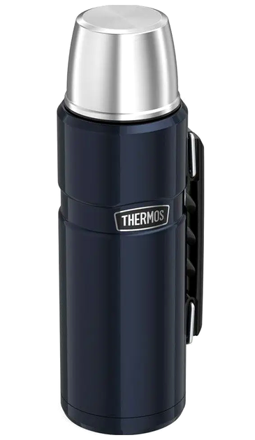 Термос 1.2 литра с ручкой для напитков вакуумная изоляция для дома синий Thermos LS-0850 - изображение 3