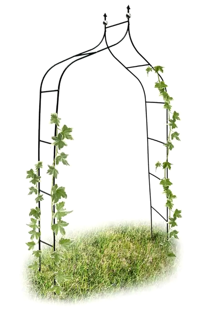 Садовая арка металлическая для вьющихся растений 240 см черная GardenLine LS-3089 - изображение 9