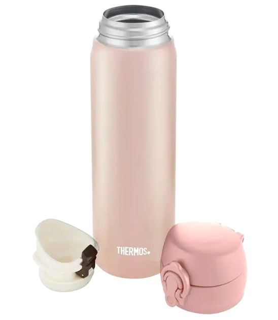 Термокружка 350 мл с крышкой для напитков для путешествий розовая Thermos LS-0707 - изображение 6