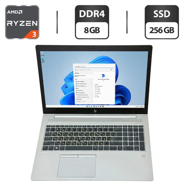 Ноутбук Б-класс HP EliteBook 755 G5 / 15.6" (1920x1080) IPS / AMD Ryzen 3 Pro 2300U (4 ядра по 2.0 - 3.4 GHz) / 8 GB DDR4 / 256 GB SSD / AMD Radeon Vega 6 Graphics / WebCam / Windows 11 Pro б/у - Фото 1 Ноутбук Б-класс HP EliteBook 755 G5 / 15.6" (1920x1080) IPS / AMD Ryzen 3 Pro 2300U (4 ядра по 2.0 - 3.4 GHz) / 8 GB DDR4 / 256 GB SSD / AMD Radeon Vega 6 Graphics / WebCam / Windows 11 Pro б/у - изображение 1