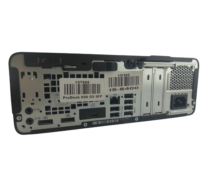 Комплект ПК: компьютер HP ProDesk 600 G5 SFF / Intel Core i5-8400 (6 ядер по 2.8 - 4.0 GHz) / 8 GB DDR4 / 240 GB SSD / Intel UHD Graphics 630 + Новый монитор AOC 24B31H/24" (1920x1080) IPS / Кабели б/у + Подарок Проводная клавиатура + мышка - изображение 4