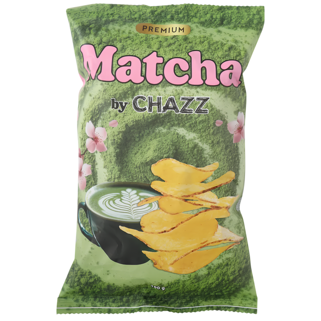 Чіпси Chazz Matcha зі смаком матча 100 г - Фото 1 Чіпси Chazz Matcha зі смаком матча 100 г - зображення 1