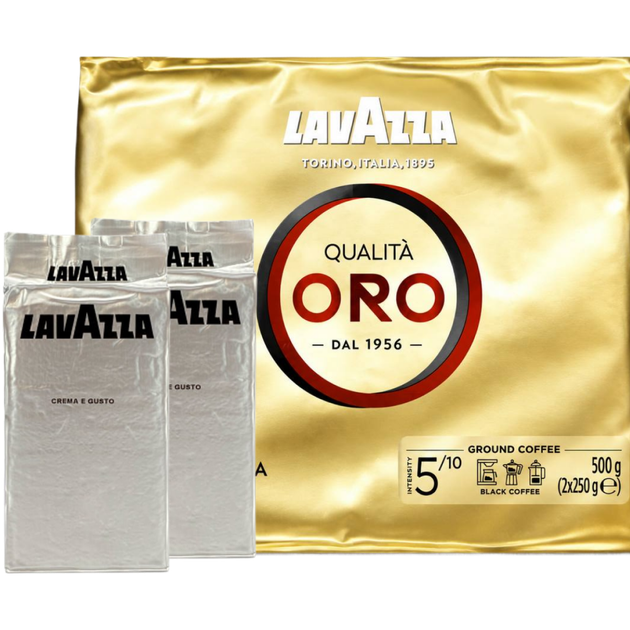 Кофе молотый Lavazza Qualita Oro 500 г Лавацца 100% Арабика - Фото 1 Кофе молотый Lavazza Qualita Oro 500 г Лавацца 100% Арабика - изображение 1