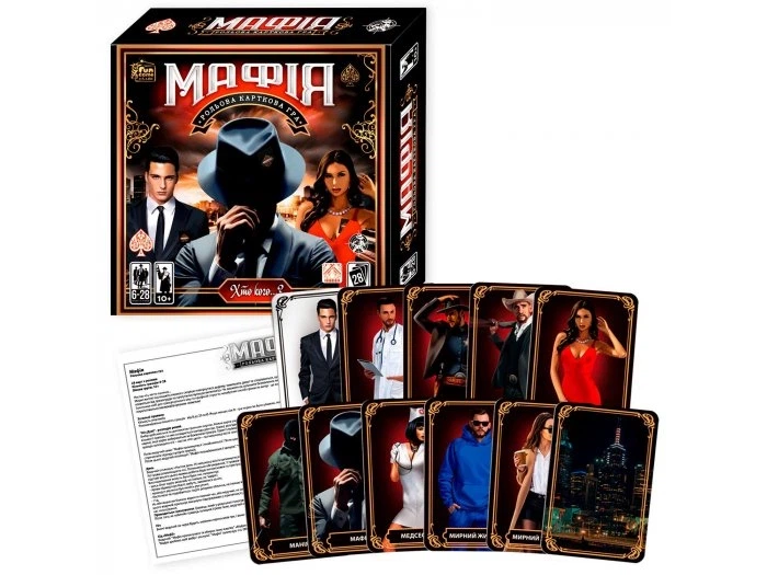 Розважальна гра Mafia, Vegas, Danko Toys MAF-02-01 U - Фото 1 Розважальна гра Mafia, Vegas, Danko Toys MAF-02-01 U - зображення 1