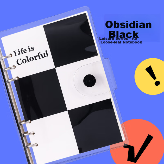 Блокнот Never Lehuoben 2.0 Aesthetic с отрывными листами, прозрачный, удобный в использовании, формат A5, высококачественный, для самостоятельного оформления, цвет «Обсидиановый черный». - Фото 4 Блокнот Never Lehuoben 2.0 Aesthetic с отрывными листами, прозрачный, удобный в использовании, формат A5, высококачественный, для самостоятельного оформления, цвет «Обсидиановый черный». - изображение 4