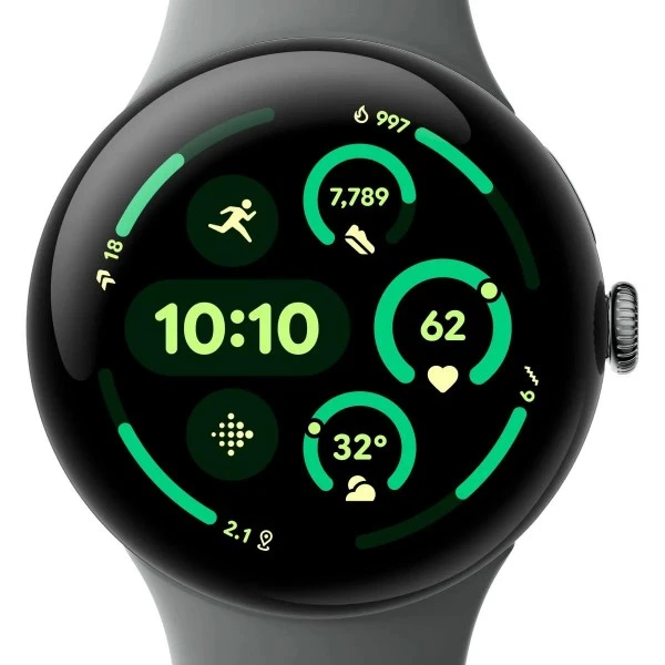 Смарт-часы Google Pixel Watch 3 45 mm Wi-Fi Matte Hazel Aluminum Case/Hazel Active Band - изображение 2