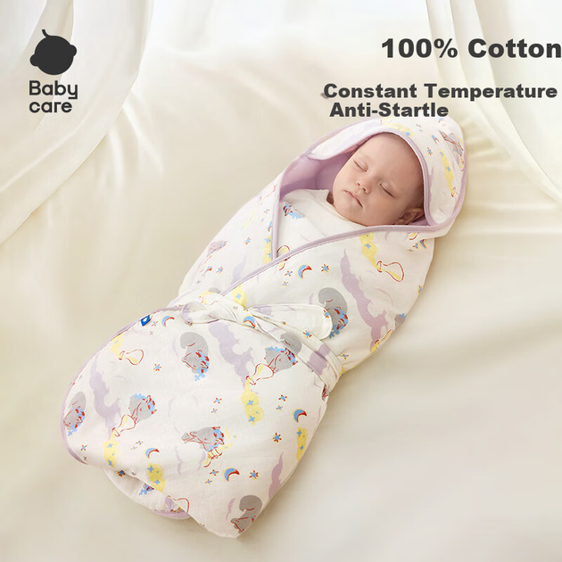 Пеленка-одеяло Babycare для новорожденных, осенне-зимняя, с регулируемой температурой, для роддома, комната для беременных - Bubu Bear Moonlight Blue - 90*90 см - изображение 4