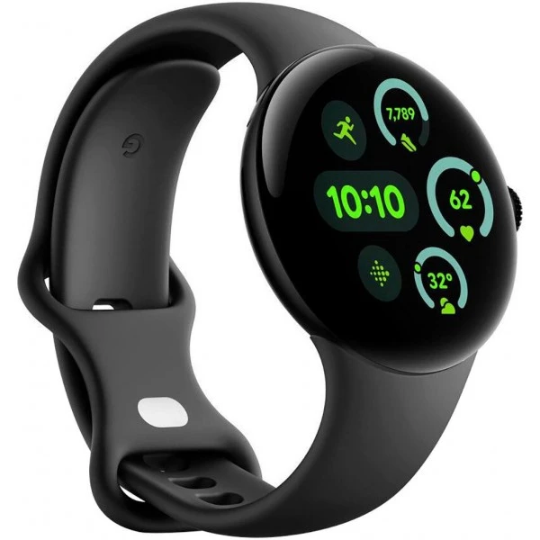 Смарт-годинник Google Pixel Watch 3 45 mm Wi-Fi Matte Black Aluminum Case/Obsidian Active Band - зображення 3