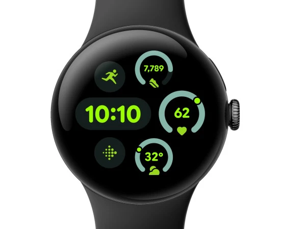 Смарт-годинник Google Pixel Watch 3 41 mm Wi-Fi Matte Black Aluminum Case/Obsidian Active Band - зображення 2
