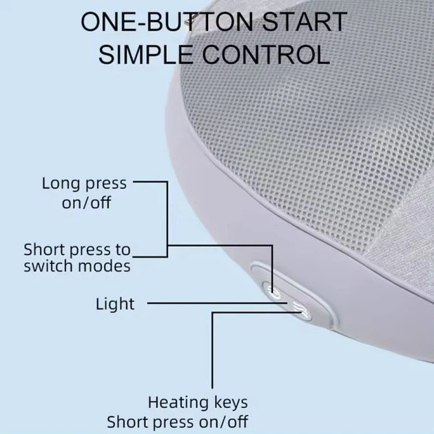 Масажна подушка ST-1205 Smart Kneading Massage Pillow для спини та попереку (778328) - изображение 4