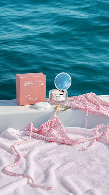 Матуюча сонцезахисна пудра Top Beauty Pink Filter Matte Sun Protection Powder SPF 30 6 г - зображення 2