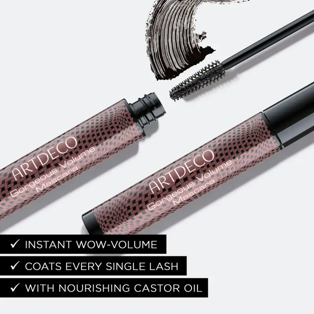 Туш для вій ARTDECO Gorgeous Volume Mascara №01 Черная, 14мл (405213628623) - Фото 4 Туш для вій ARTDECO Gorgeous Volume Mascara №01 Черная, 14мл (405213628623) - зображення 4