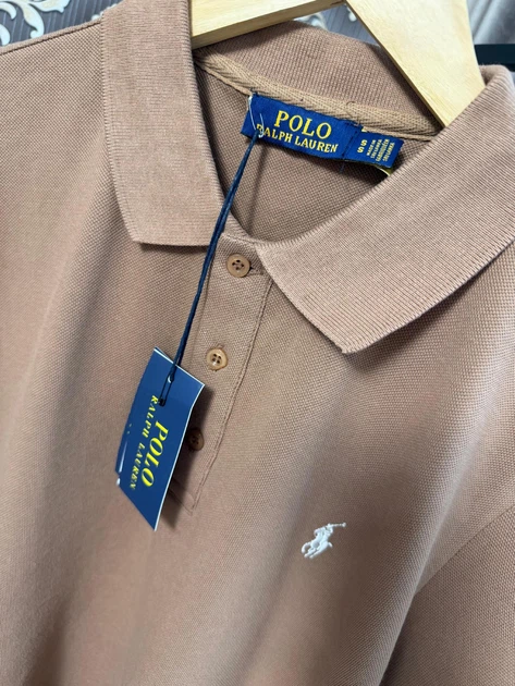 Поло мужское Polo Ralph Lauren S коричневый - Фото 3 Поло мужское Polo Ralph Lauren S коричневый - изображение 3