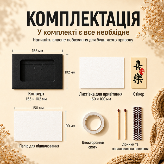 Открытка сгорающая 10,5*10,5 см черный, поздравление с днем рождения - Фото 3 Открытка сгорающая 10,5*10,5 см черный, поздравление с днем рождения - изображение 3