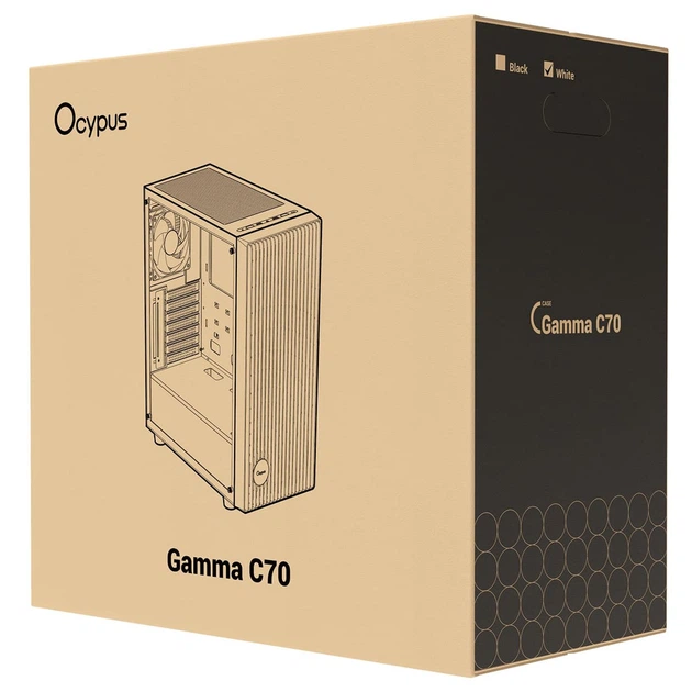 Корпус Ocypus GAMMA C70 W/O PSU, WH ARGB ATX (GAMMA-C70-WHG400XX-GL) - изображение 5