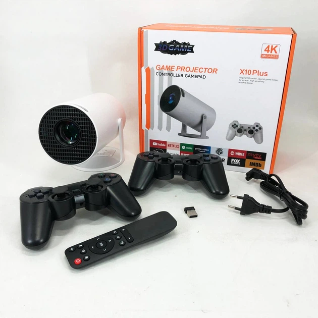 Игровая приставка со смарт проектором и джойстиками X10 Plus - изображение 2