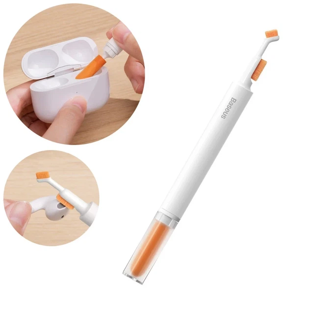 Набор для очистки гаджетов Baseus Cleaning Brush 0,08-0,15 мм ABS-пластик белый - Фото 7 Набор для очистки гаджетов Baseus Cleaning Brush 0,08-0,15 мм ABS-пластик белый - изображение 7
