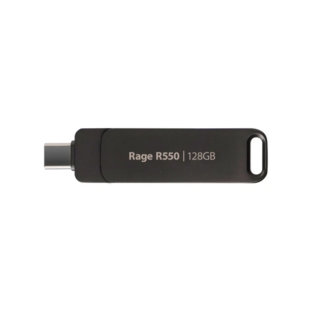 Флеш-накопитель Patriot Rage R550 128ГБ USB 3.2 Type-A+C Металл 69,6х17,2х10,1 мм - изображение 5