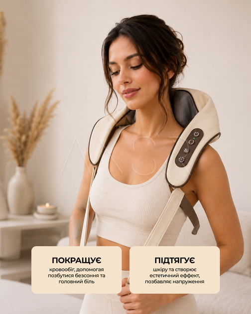 Массажер для шеи, спины и головы с функцией прогрева - изображение 5
