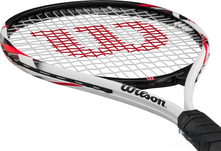 Теннисная ракетка Wilson Fusion XL WR199110 4 1/4 Silver/Red (1113-R16900-3124-17) - Фото 6 Теннисная ракетка Wilson Fusion XL WR199110 4 1/4 Silver/Red (1113-R16900-3124-17) - изображение 6