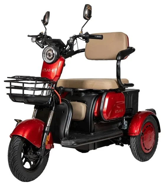 Електроскутер ATLAS Elegant Trike 800W Red (TOK_4017) - изображение 2