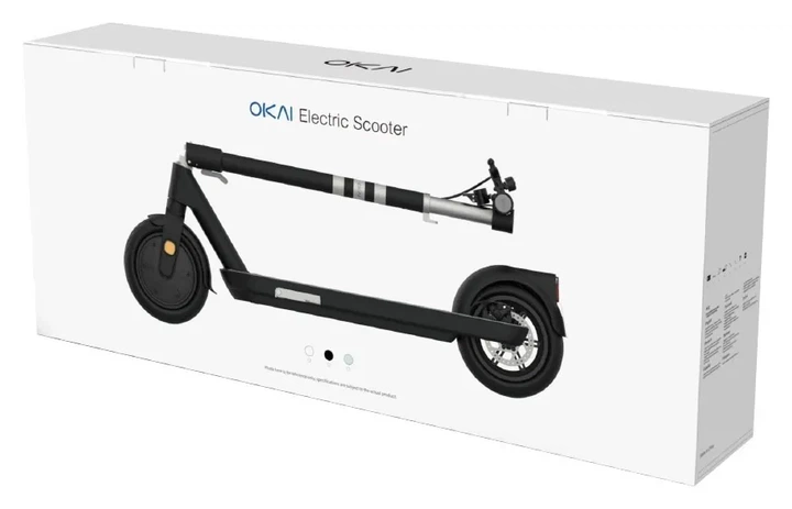 Електросамокат OKAI ES10-NEON Lite White 9", 300(600)W, 7.8Ah, 30km, 25km\h, 20%, NFC, App, 15kg (KOS_ES10-W) - изображение 2