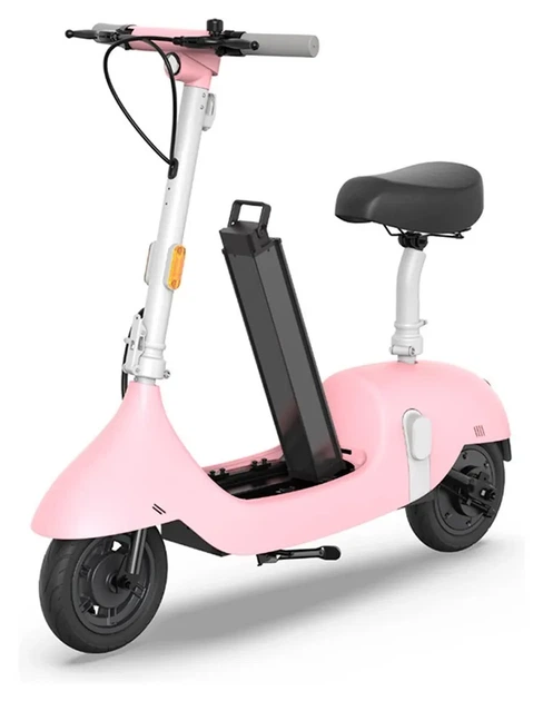 Електросамокат з сидінням OKAI Ceetle PRO EA10C Pink 10', 350(900)W, 25Km/h, 10.4Ah, 55Km, 20%, NFC, App.29kg (KOS_EA10C-P) - изображение 7