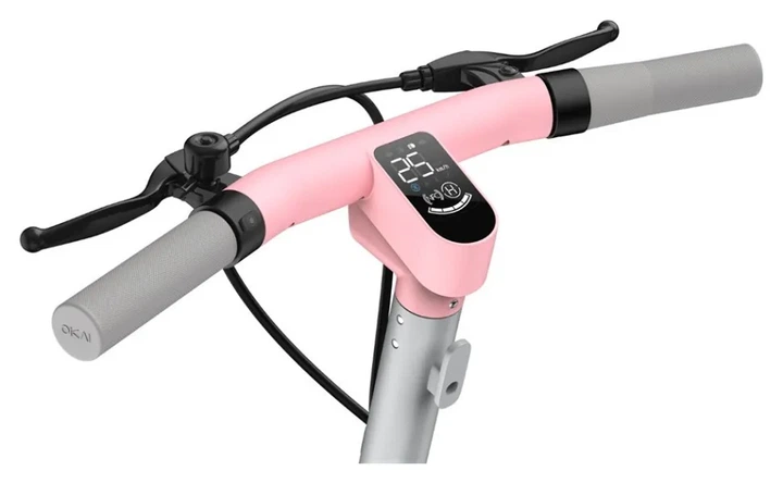 Електросамокат з сидінням OKAI Ceetle PRO EA10C Pink 10', 350(900)W, 25Km/h, 10.4Ah, 55Km, 20%, NFC, App.29kg (KOS_EA10C-P) - изображение 8
