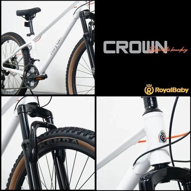 Велосипед дитячий RoyalBaby 26" JUNIOR MTB ALLOY 21 SPEED, OFFICIAL UA, White (SPT_RB26-48-white) - изображение 2