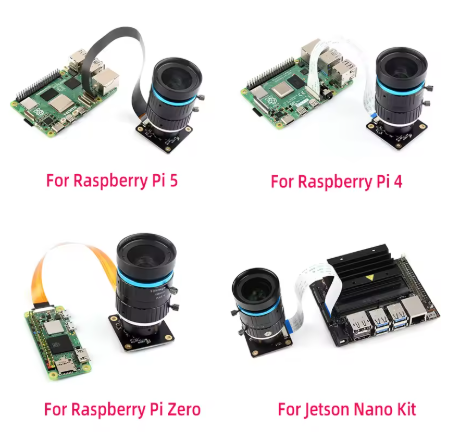 Відеокамера Raspberry 12,3 МП зображення з сенсором Sony IMX477 камера Camera Module NVIDIA Jetson Nano, Raspberry Pi 5, 4, 3 - изображение 7